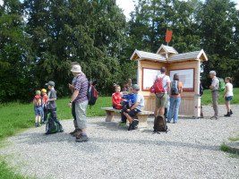 Die Infostation auf dem Schlossberg